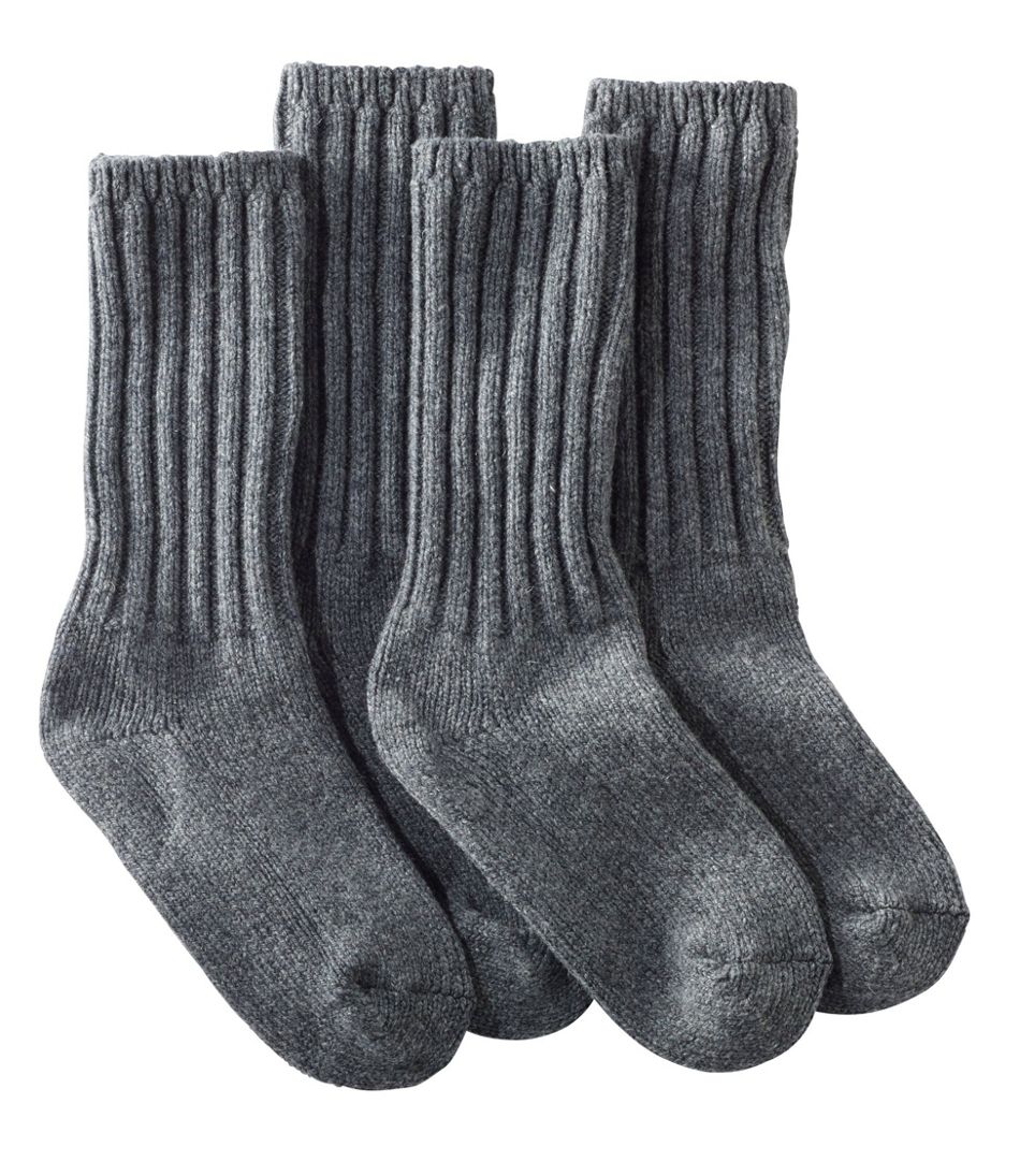 Adults' Merino Wool Ragg Socks, 10" 2-Pack