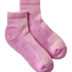 Adults' Cresta Wool Lightweight Hiking Socks, Quarter-Crew