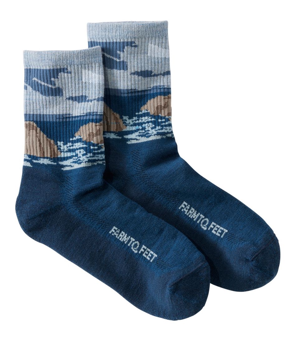 Adults' Farm to Feet Cape Headlight Lighthouse Light Cushion 3/4 Crew Socks - Image 2