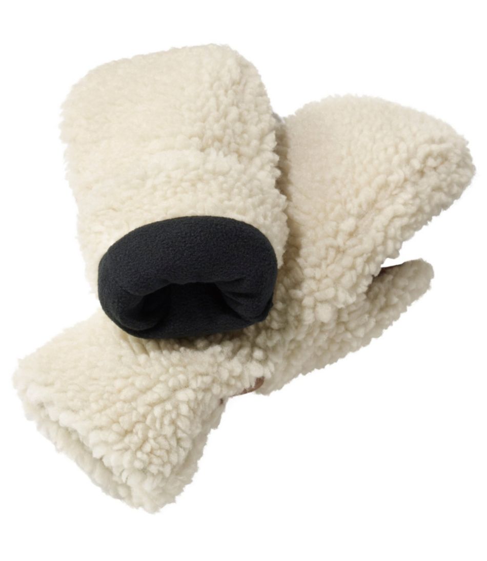 Women's Mountain Pile Fleece Mittens - Image 2