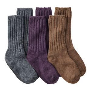 Adults' Merino Wool Ragg Socks, 3-Pack