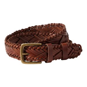Women's L.L.Bean Braided Leather Belt