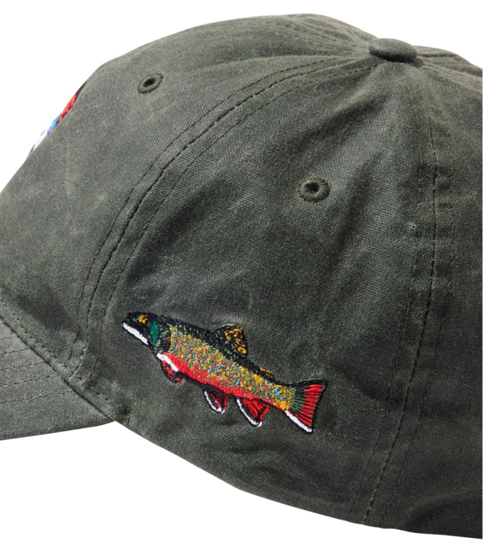 Adults' MIF&W Waxcloth Hat, Brook Trout - Image 3