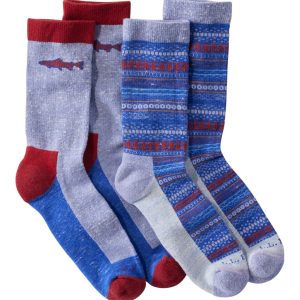 Adults' Wicked Soft Cotton Socks, Novelty 2-Pack