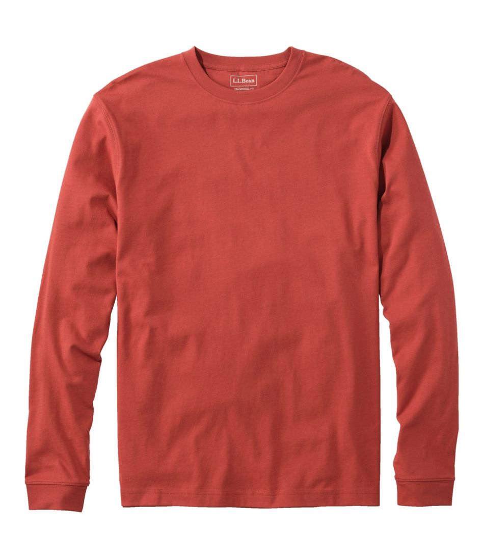 Men's Carefree Unshrinkable Tee, Traditional Fit, Long-Sleeve