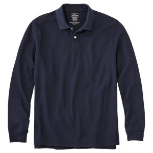 Men's Premium Double L? Polo, Long-Sleeve Without Pocket