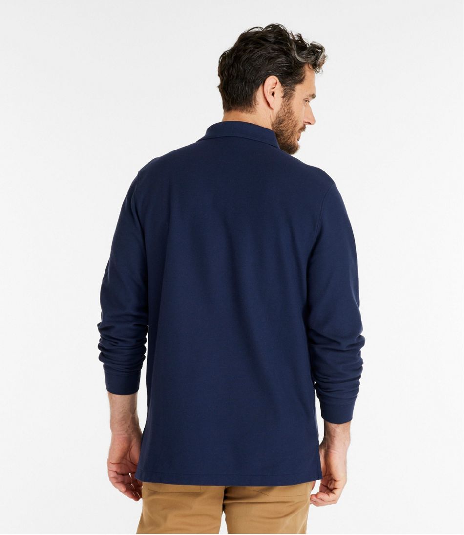 Men's Premium Double L? Polo, Long-Sleeve Without Pocket - Image 3