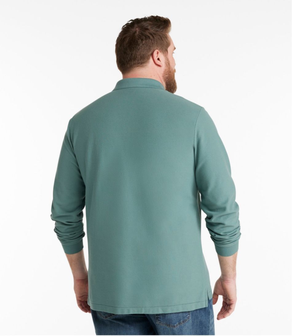 Men's Premium Double L? Polo, Long-Sleeve Without Pocket - Image 5