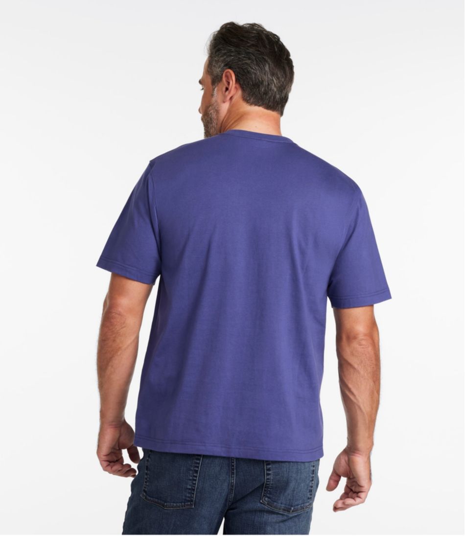 Men's Carefree Unshrinkable Tee with Pocket, Traditional Fit - Image 3