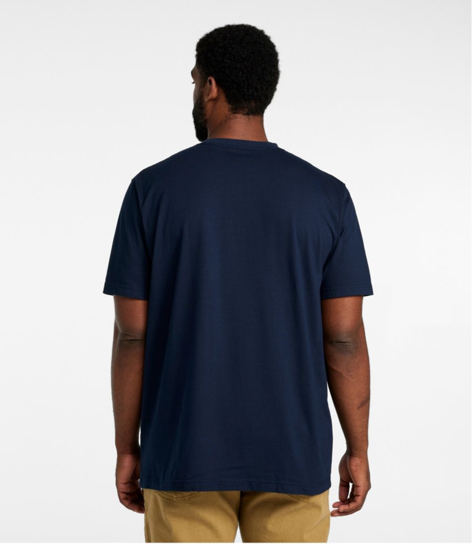 Men's Carefree Unshrinkable Tee with Pocket, Traditional Fit - Image 5