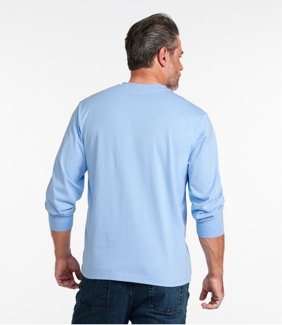 Men's Carefree Unshrinkable Tee, Traditional Fit, Long-Sleeve Henley - Image 3