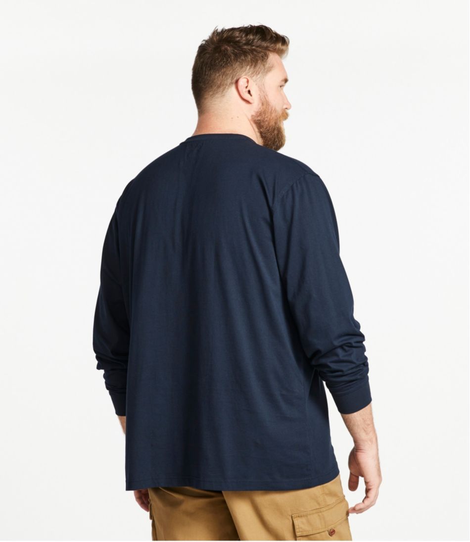 Men's Carefree Unshrinkable Tee, Traditional Fit, Long-Sleeve Henley - Image 5