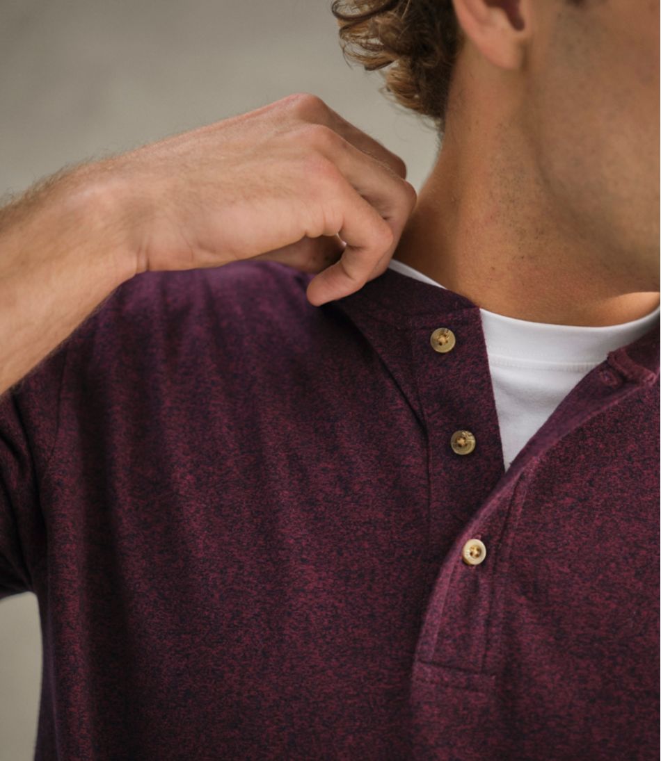 Men's Carefree Unshrinkable Tee, Traditional Fit, Long-Sleeve Henley - Image 9