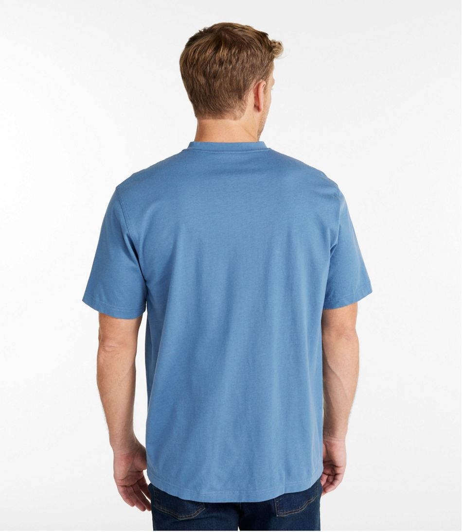 Men's Carefree Unshrinkable Tee, Traditional Fit, Henley - Image 3