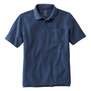 Men's Premium Double L? Polo, Hemmed Short-Sleeve with Pocket