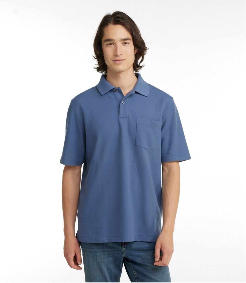 Men's Premium Double L? Polo, Hemmed Short-Sleeve with Pocket - Image 2