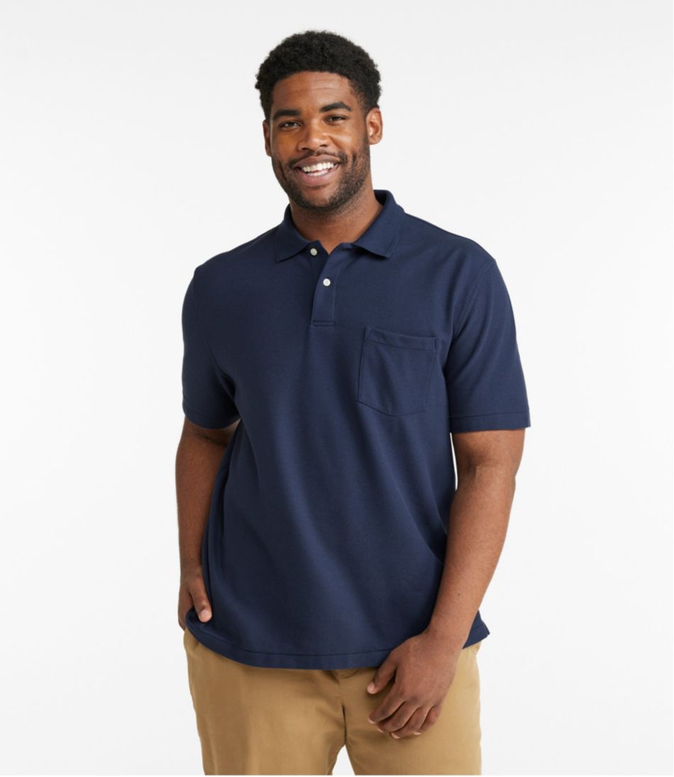 Men's Premium Double L? Polo, Hemmed Short-Sleeve with Pocket - Image 4