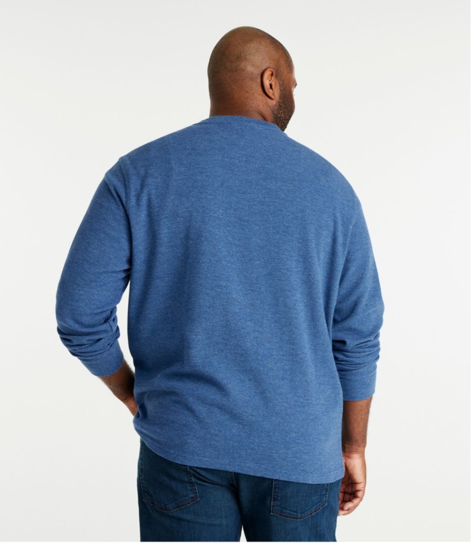 Men's Unshrinkable Mini-Waffle Henley, Long-Sleeve Traditional Fit - Image 5