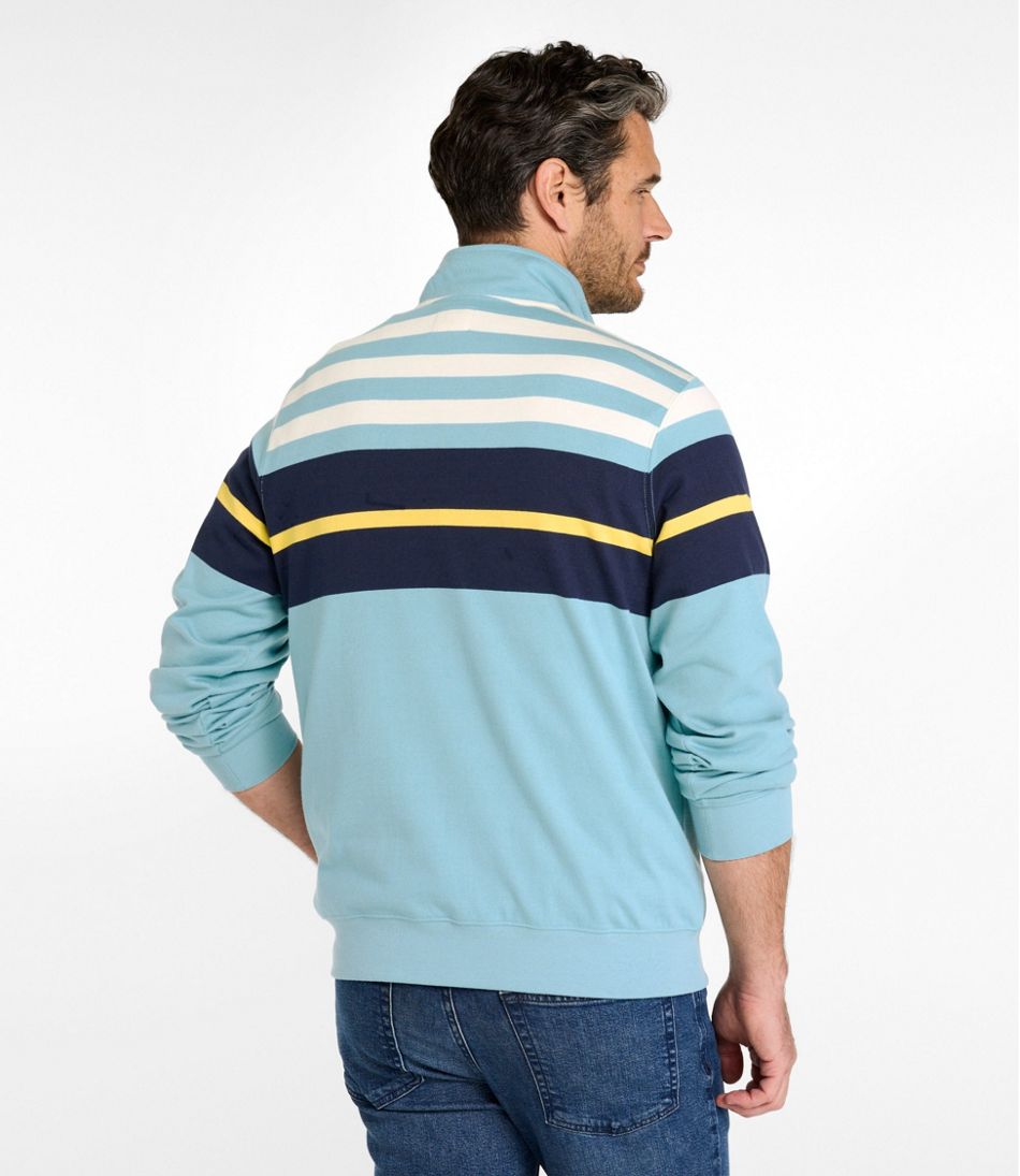 Men's Bean's Vintage Soft Rugby, Mockneck, Chest Stripe - Image 3