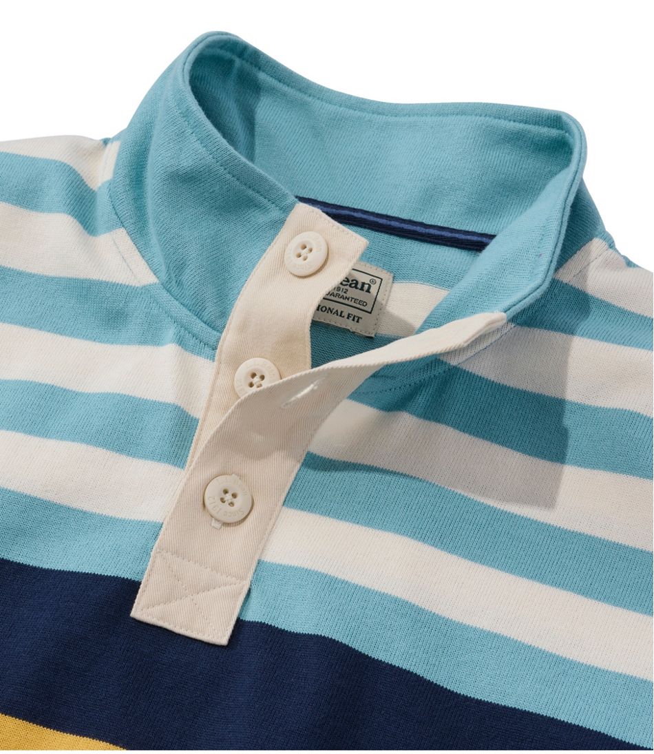 Men's Bean's Vintage Soft Rugby, Mockneck, Chest Stripe - Image 6