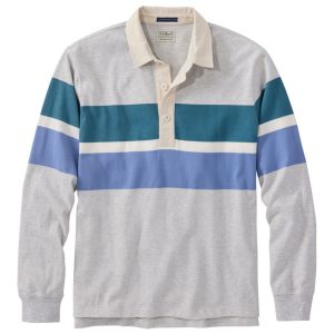 Men's Bean's Vintage Soft Rugby, Chest Stripe