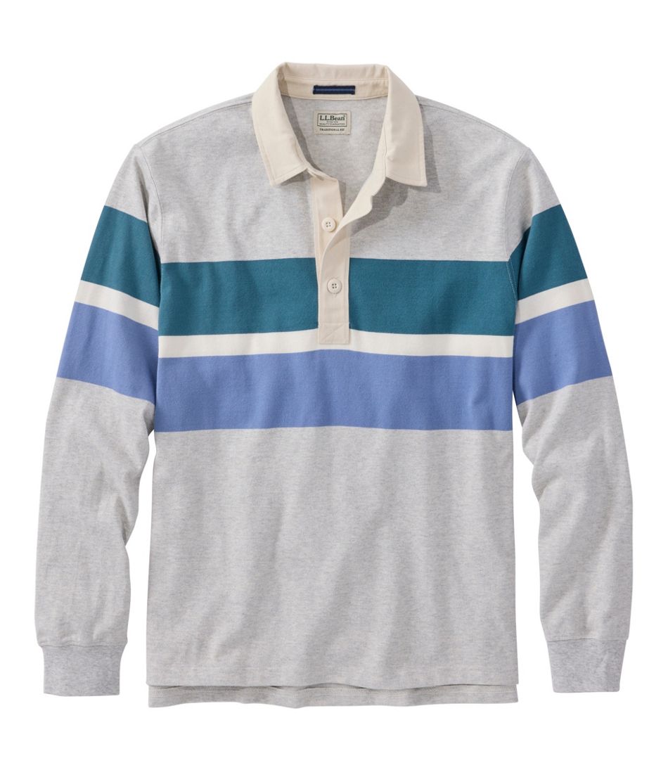 Men's Bean's Vintage Soft Rugby, Chest Stripe