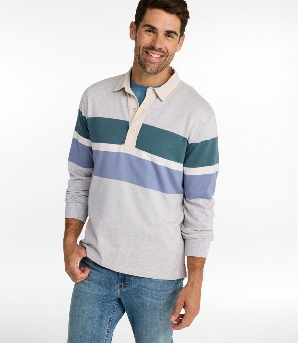 Men's Bean's Vintage Soft Rugby, Chest Stripe - Image 2