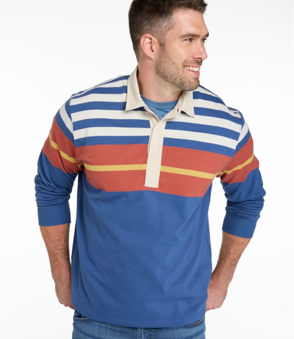 Men's Bean's Vintage Soft Rugby, Chest Stripe - Image 4