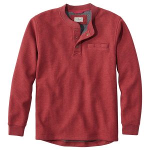Men's Katahdin Iron Works? Bonded Waffle Fleece Henley