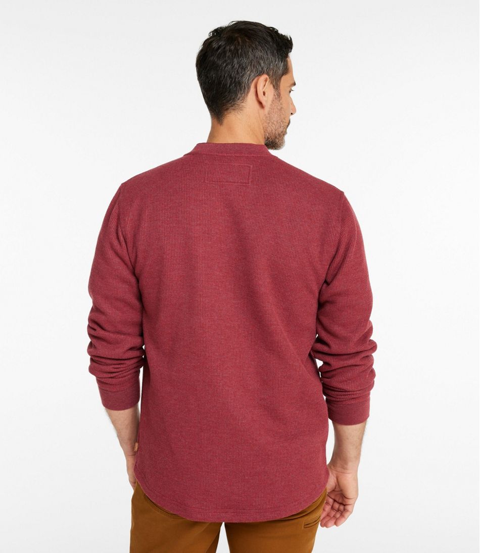 Men's Katahdin Iron Works? Bonded Waffle Fleece Henley - Image 3