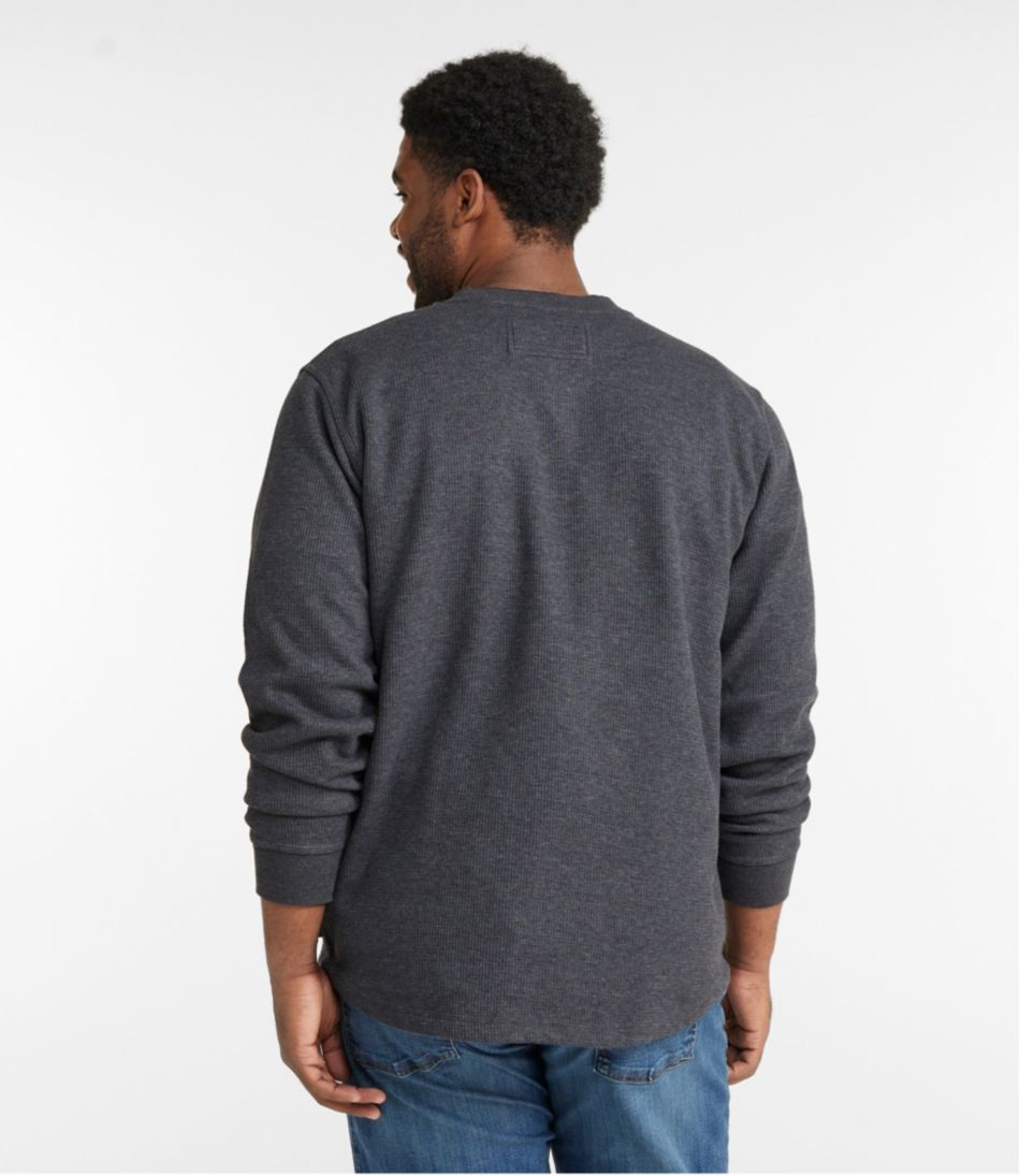 Men's Katahdin Iron Works? Bonded Waffle Fleece Henley - Image 5