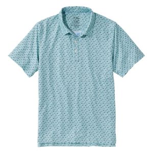 Men's Comfort Stretch Performance? Party Polo, Slightly Fitted, Short-Sleeve, Print
