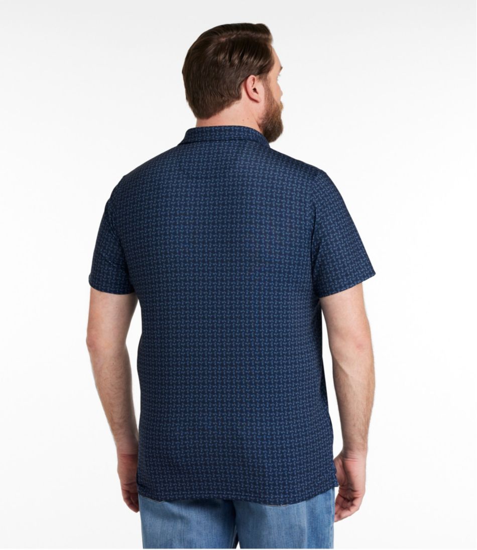 Men's Comfort Stretch Performance? Party Polo, Slightly Fitted, Short-Sleeve, Print - Image 5