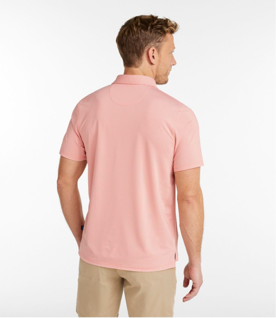 Men's Comfort Stretch Performance? Party Polo, Slightly Fitted, Short-Sleeve, Stripe - Image 3