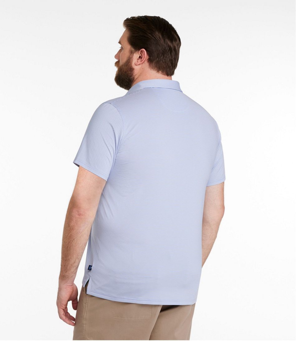 Men's Comfort Stretch Performance? Party Polo, Slightly Fitted, Short-Sleeve, Stripe - Image 5