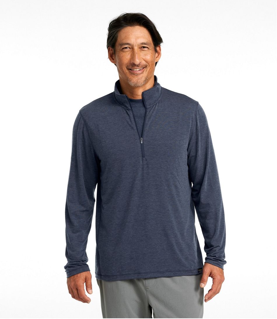 Men's Everyday SunSmart? Tee, Long-Sleeve Quarter-Zip - Image 2