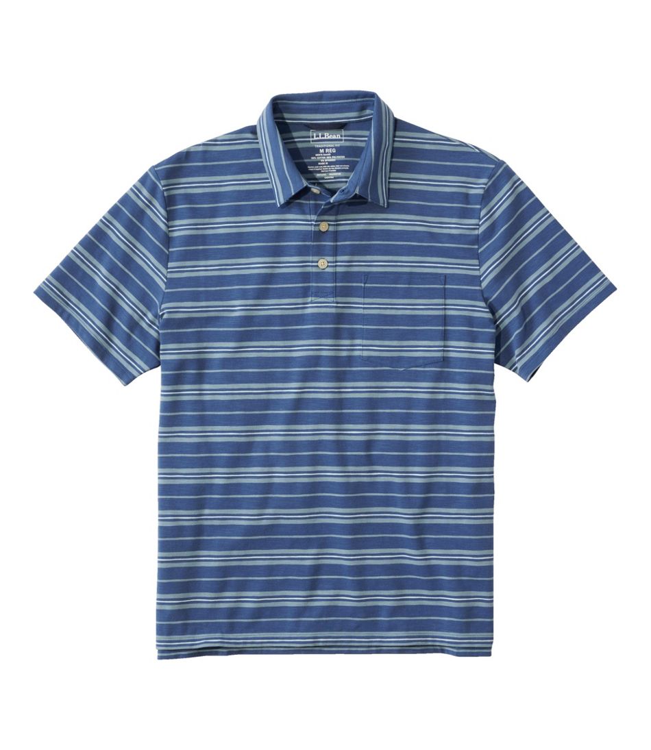 Men's Lakewashed Performance Polo, Short-Sleeve, Stripe