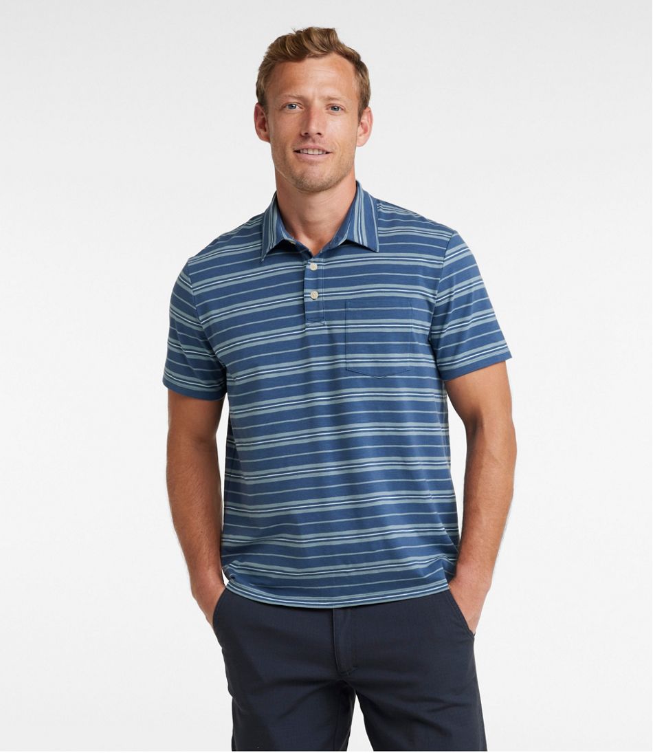 Men's Lakewashed Performance Polo, Short-Sleeve, Stripe - Image 2