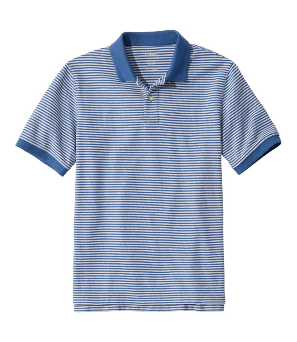 Men's Premium Double L? Polo, Banded Short-Sleeve Without Pocket Stripe
