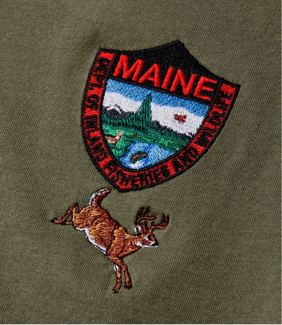 Men's Maine Inland Fisheries and Wildlife Tee, White-Tailed Deer - Image 4