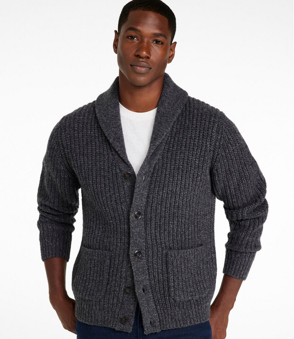 Men's L.L.Bean Classic Ragg Wool Sweater, Cardigan - Image 2