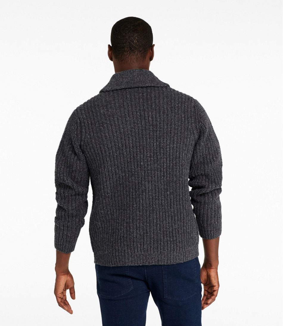 Men's L.L.Bean Classic Ragg Wool Sweater, Cardigan - Image 3
