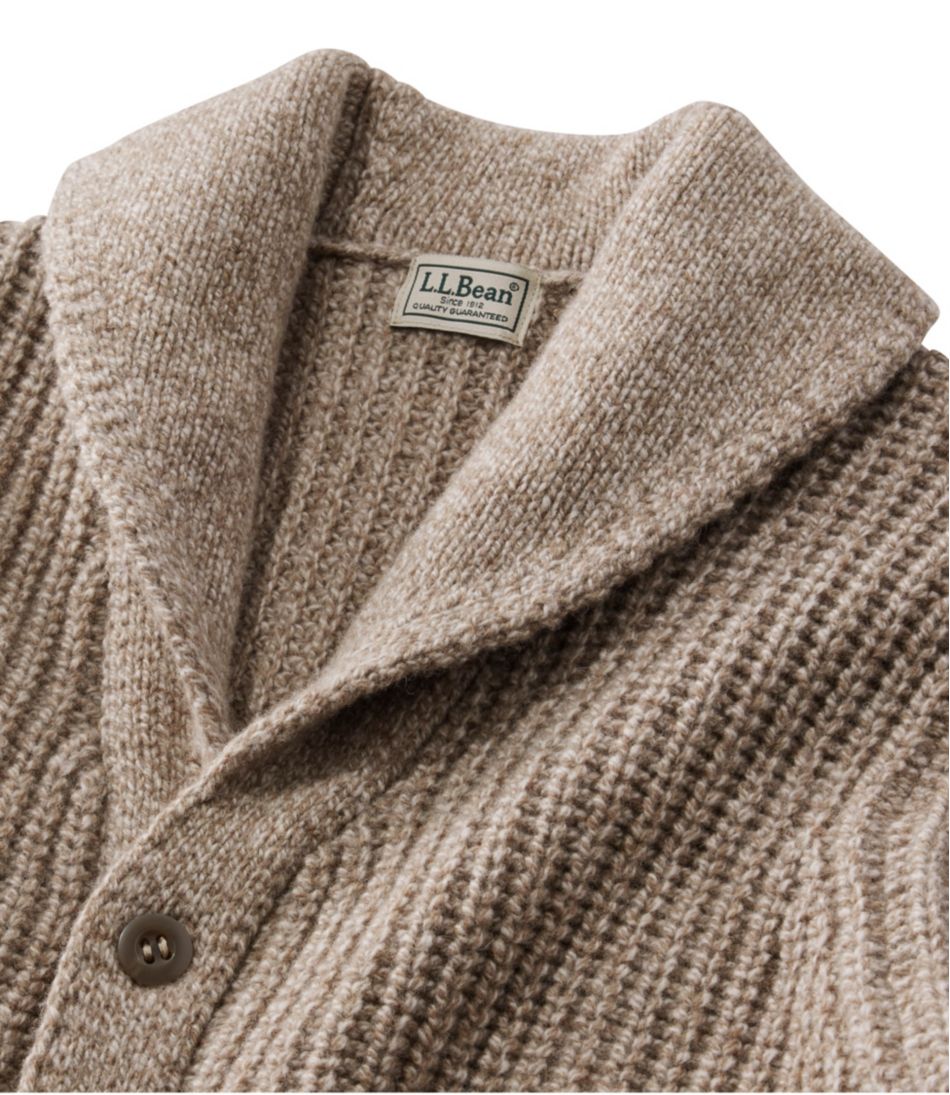 Men's L.L.Bean Classic Ragg Wool Sweater, Cardigan - Image 6