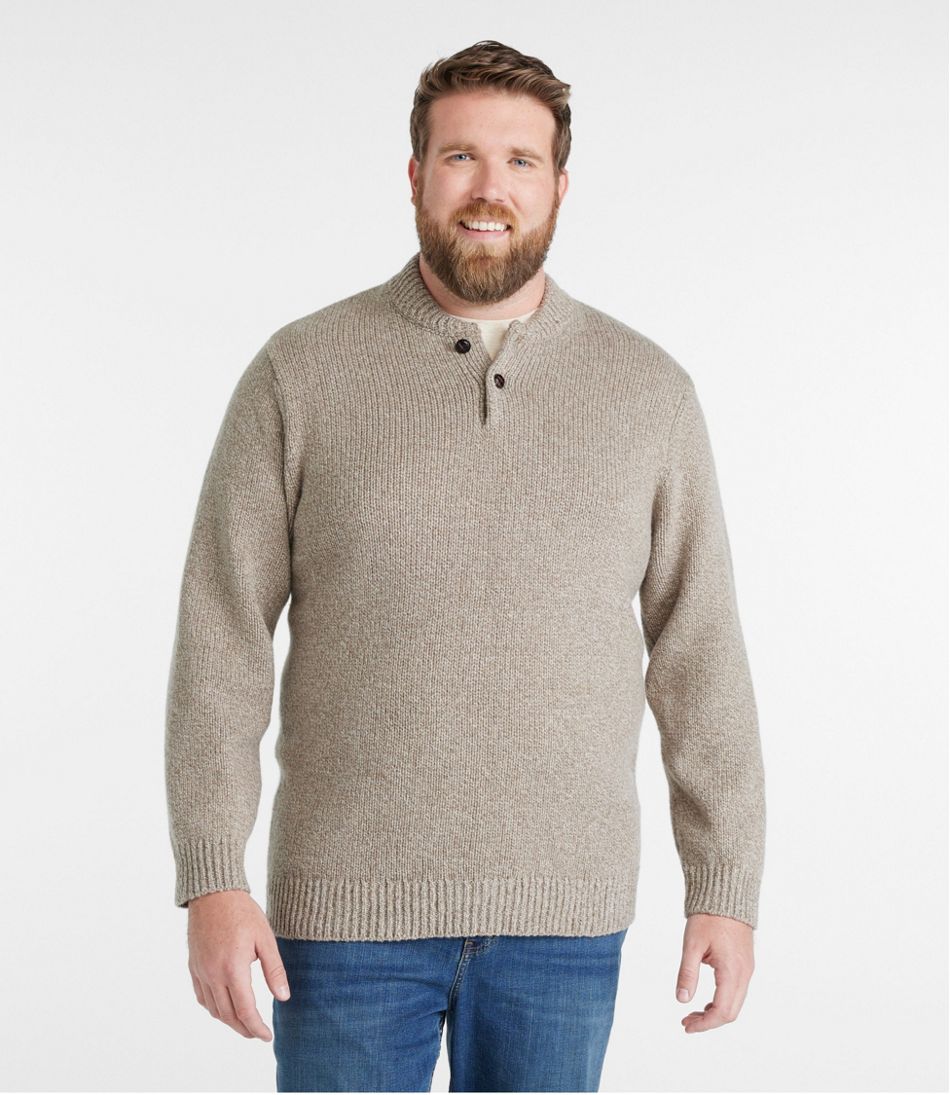 Men's L.L.Bean Classic Ragg Wool Sweater, Henley - Image 4