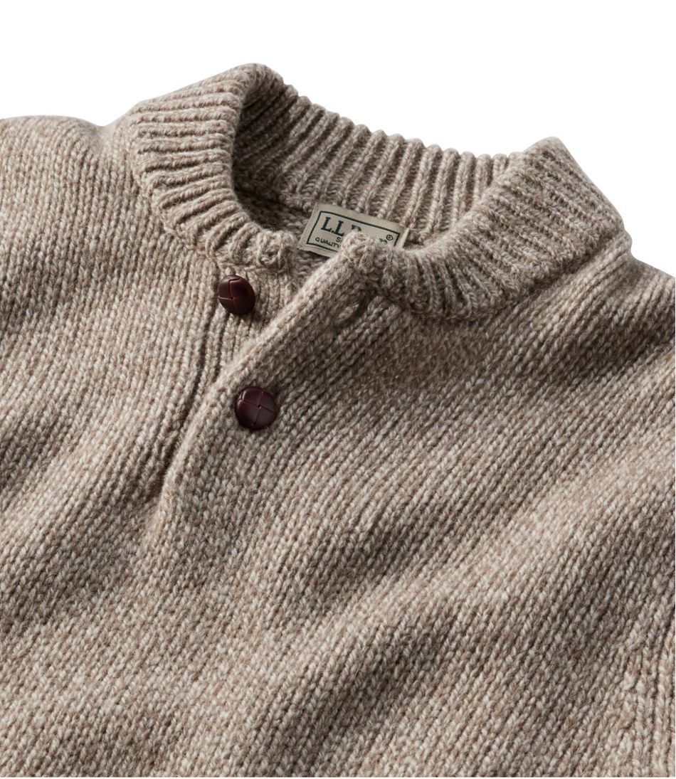 Men's L.L.Bean Classic Ragg Wool Sweater, Henley - Image 6