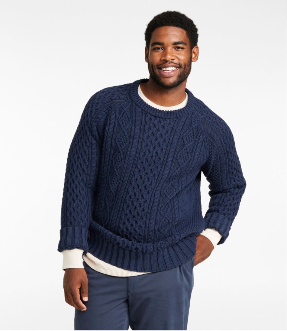 Men's Signature Cotton Fisherman Sweater - Image 4