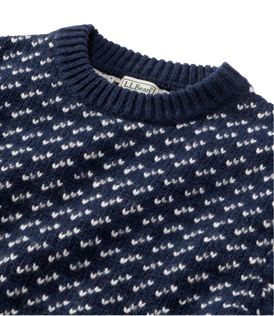 Men's Bean's Classic Ragg Wool Sweater, Crewneck, Bird's-Eye - Image 6