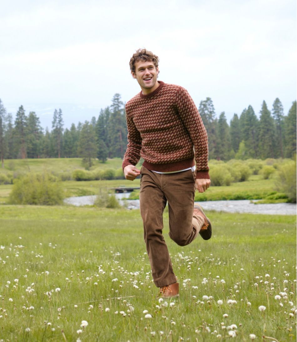 Men's Bean's Classic Ragg Wool Sweater, Crewneck, Bird's-Eye - Image 9