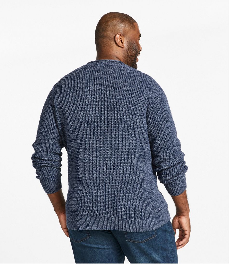 Men's L.L.Bean Organic Cotton Waffle Sweater, Rollneck Crew - Image 5