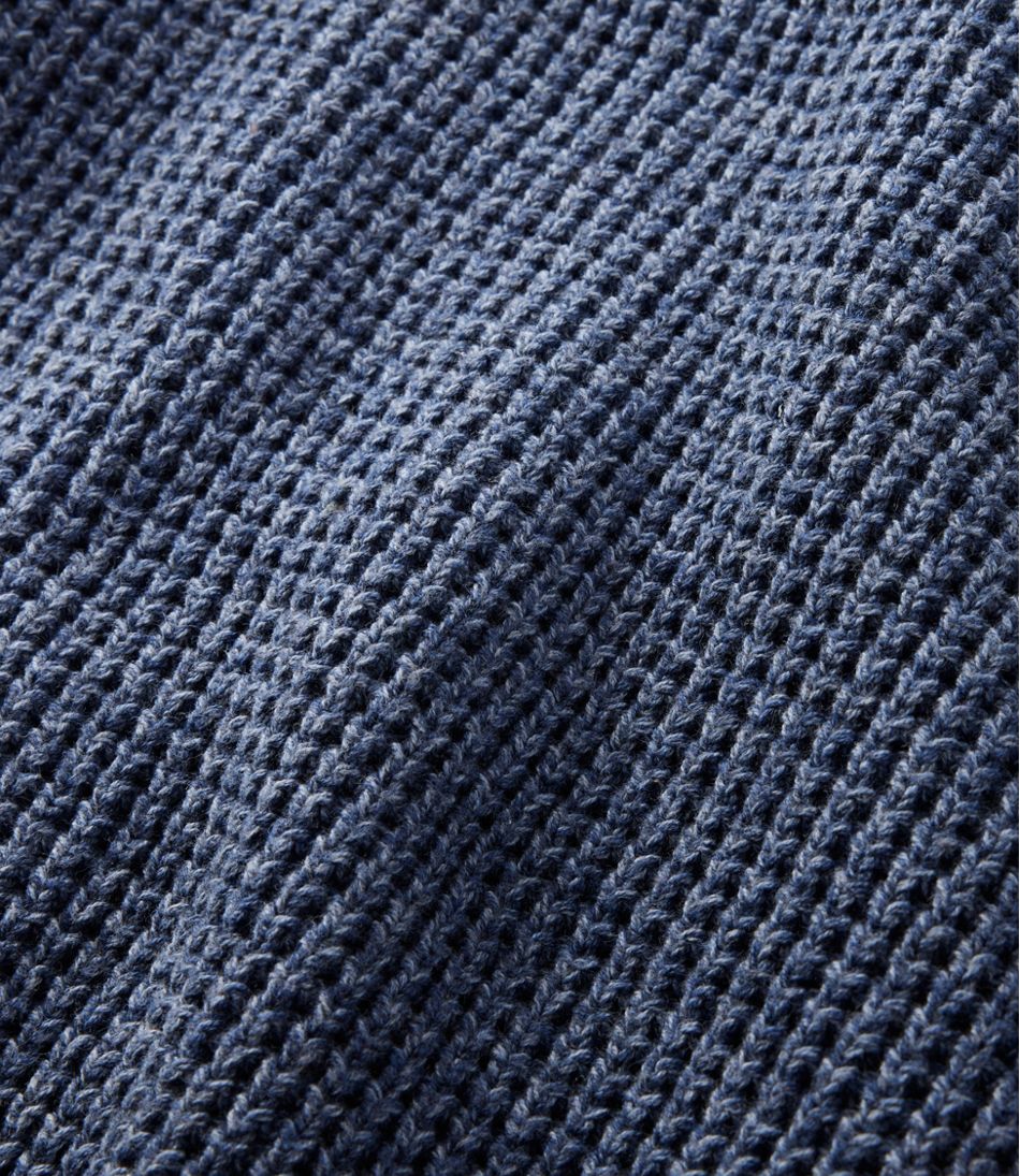 Men's L.L.Bean Organic Cotton Waffle Sweater, Rollneck Crew - Image 7